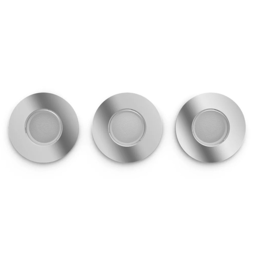 Philips - SET 3x LED Zatemnitvena kopalniška vgradna svetilka Hue ADORE BATHROOM 1xGU10/4,2W/230V 2200-6500K IP44