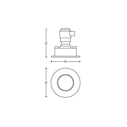 Philips - SET 3x LED Zatemnitvena kopalniška vgradna svetilka Hue ADORE BATHROOM 1xGU10/4,2W/230V 2200-6500K IP44