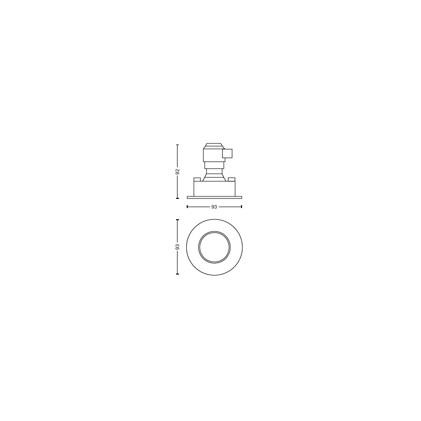 Philips - SET 3x LED Zatemnitvena kopalniška vgradna svetilka Hue ADORE BATHROOM 1xGU10/4,2W/230V 2200-6500K IP44