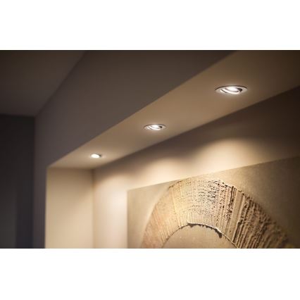 Philips - SET 3x LED Zatemnitvena vgradna svetilka Hue MILLISKIN 1xGU10/4,2W/230 2200-6500K