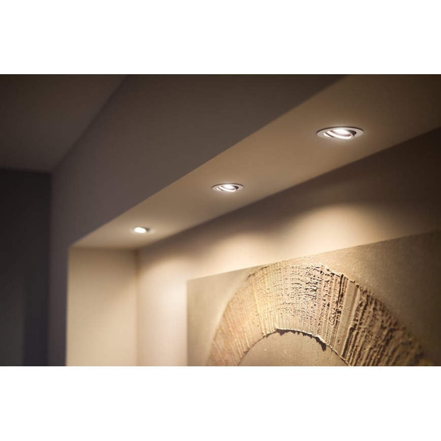 Philips - SET 3x LED Zatemnitvena vgradna svetilka Hue MILLISKIN 1xGU10/4,2W/230 2200-6500K