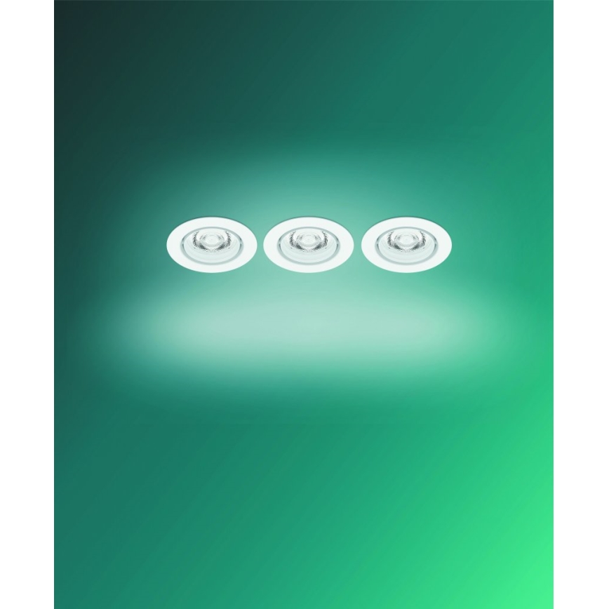 Philips -SET 3xLED Zatemnitvena vgradna svetilka IMPALA Warm Glow LED/6W/230V
