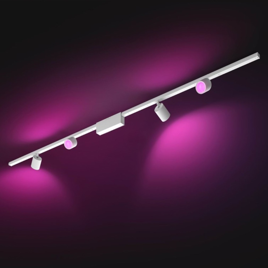 Philips  - SET 4xLED RGB Zatemnitveni reflektor za tračni sistem Hue PERIFO LED RGB/20,8W/230V 2000-6500K