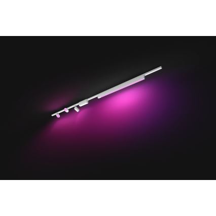 Philips - SET 4x LED RGB Zatemnitvena svetilka za tračni sistem Hue PERIFO LED RGB/44,6W/230V 2000-6500K