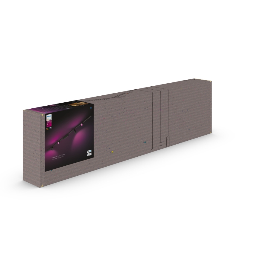 Philips  - SET 4xLED RGB Zatemnitveni reflektor za tračni sistem Hue PERIFO LED/20,8W/230V 2000-6500K