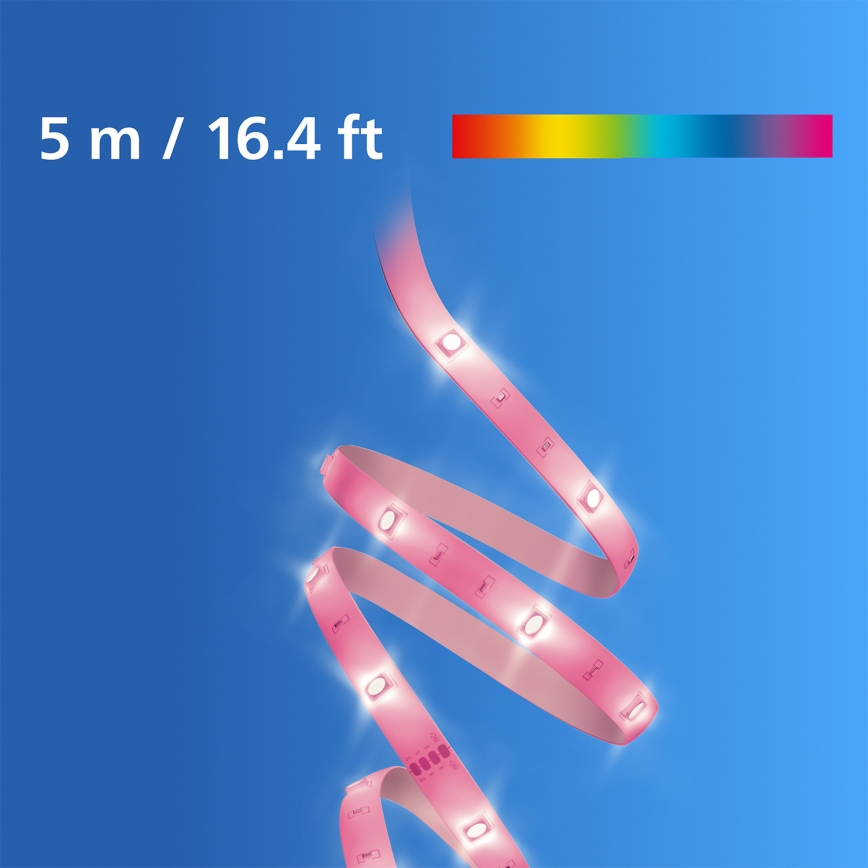 Philips - SMART STRIP 5m zatemljiv RGB LED trak LED/7W/230V 2200-6500K Wi-Fi