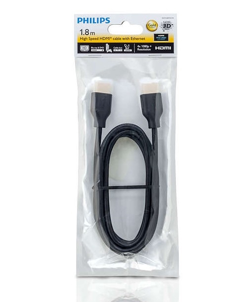 Philips SWV5401H/10 HDMI kabel z HDMI 1.4 A priključek 1,8m črna Svet svetil