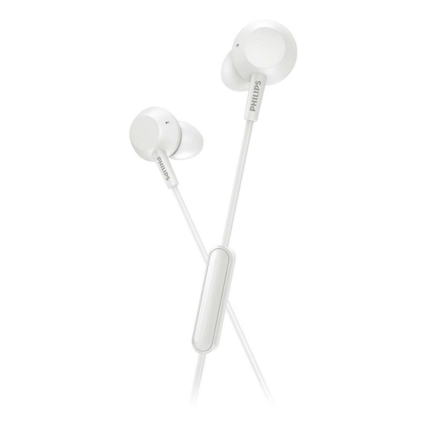 Philips TAE4105WT/00 - Slušalke z mikrofonom JACK 3,5 mm bela