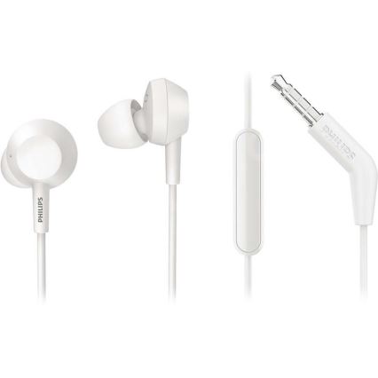 Philips TAE4105WT/00 - Slušalke z mikrofonom JACK 3,5 mm bela