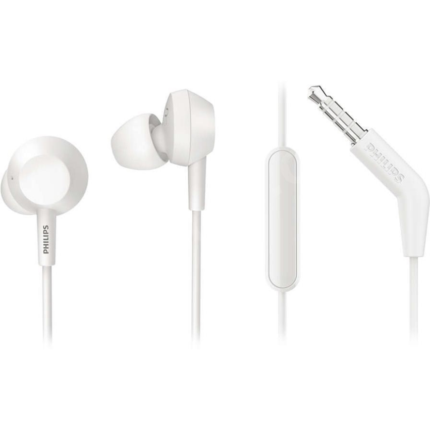 Philips TAE4105WT/00 - Slušalke z mikrofonom JACK 3,5 mm bela
