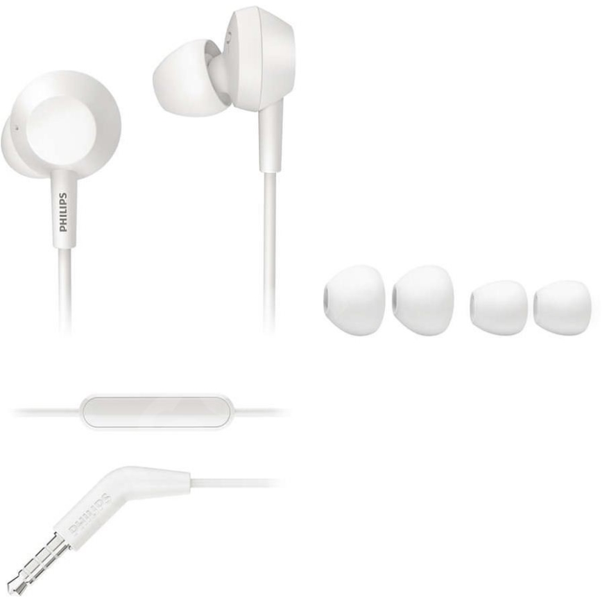 Philips TAE4105WT/00 - Slušalke z mikrofonom JACK 3,5 mm bela