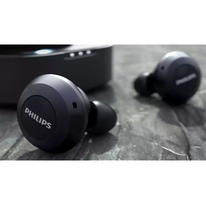 Philips TAT8505BK/00 - Brezžične slušalke IPX4 2x 55 mAh + 560 mAh črna