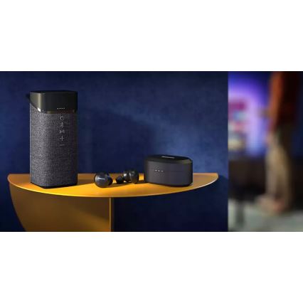 Philips TAT8505BK/00 - Brezžične slušalke IPX4 2x 55 mAh + 560 mAh črna