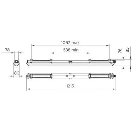 Philips - Tehnično LED cevno svetilo CORELINE LED/25W/230V 120 cm IP66