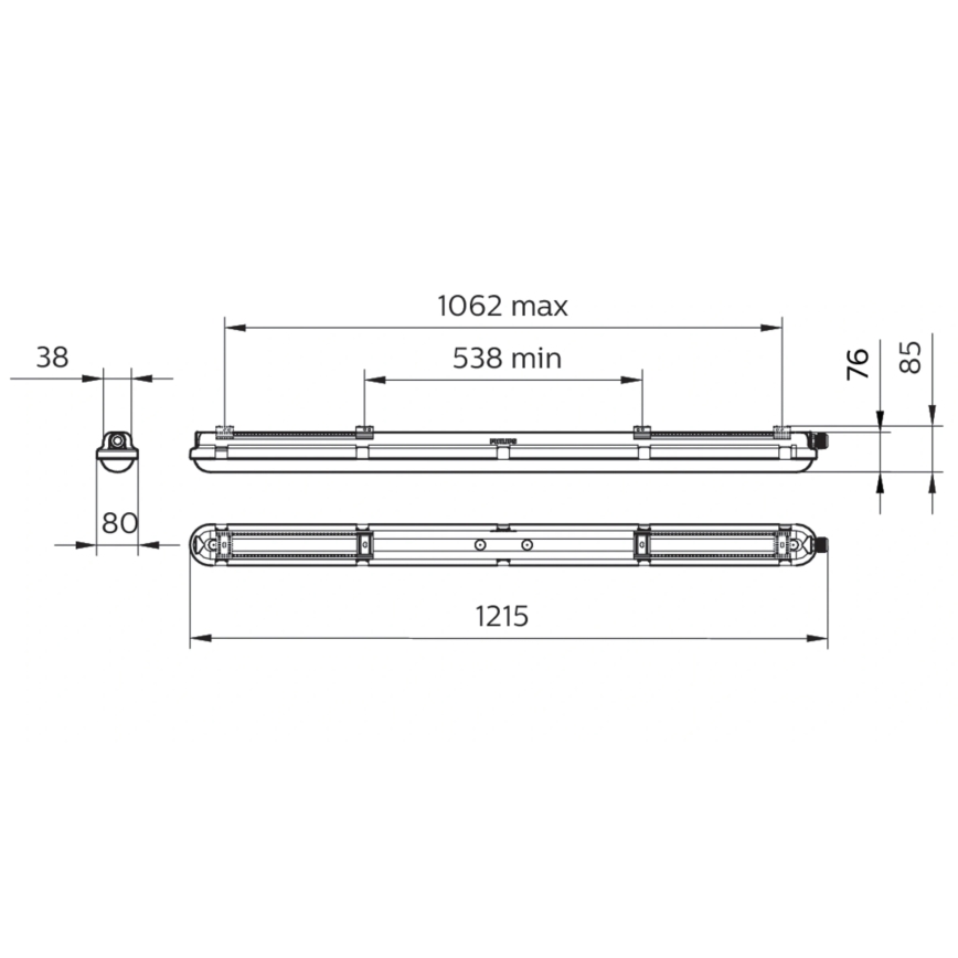 Philips - Tehnično LED cevno svetilo CORELINE LED/25W/230V 120 cm IP66