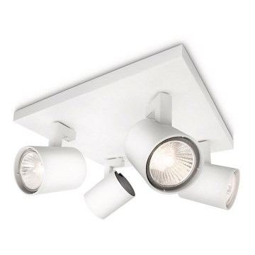 Philips - Točkovna svetilka RUNNER 4xGU10/20W/230V bela