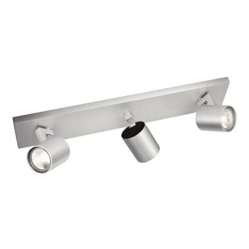 Philips - Točkovno svetilo matiran krom 3xGU10/20W/230V