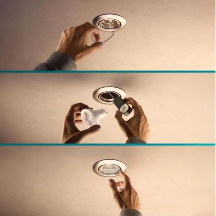 Philips - Vgradno stropno svetilo PERIDOT 1xGU10/7W/230V belo