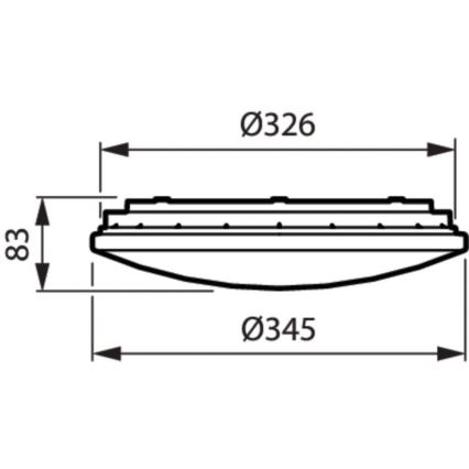 Philips WL060V LED17S/830 PSU II WH - LED Zunanja stropna svetilka MOUNTED LED/22W/230V 3000K IP44