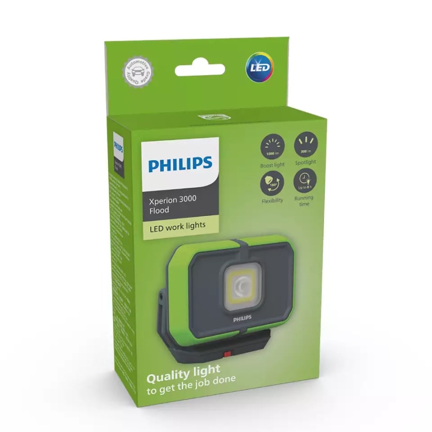Philips X30FLX1 - LED Zatemnitvena polnilna delovna svetilka LED/10W/3,7V 1000 lm 4400 mAh IP65