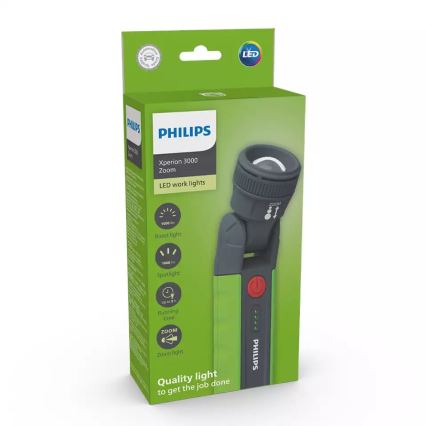 Philips X30ZOOMX1-LED Zatemnitvena polnilna svetilka XPERION LED/6W/3,7V 2500 mAh