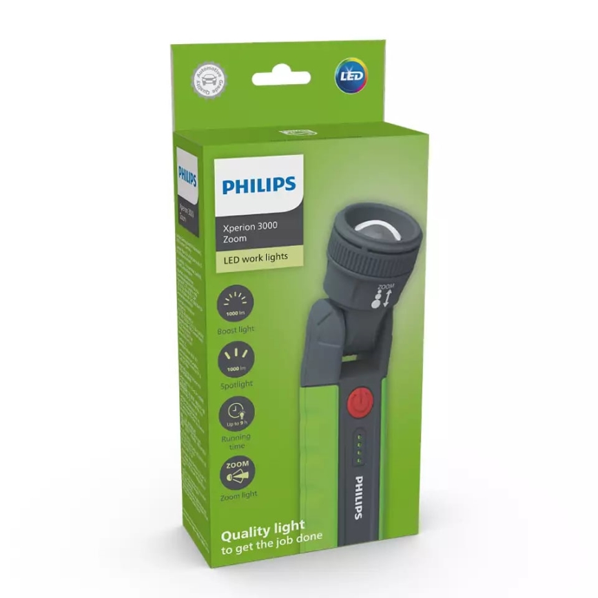 Philips X30ZOOMX1-LED Zatemnitvena polnilna svetilka XPERION LED/6W/3,7V 2500 mAh