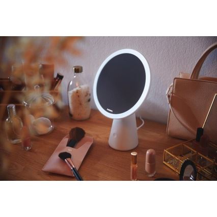 Philips - Zatemnitveno kozmetično ogledalo z LED osvetlitvijo MIRROR LED/4,5W/5V