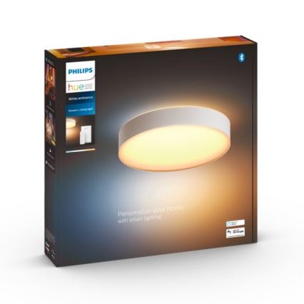 Philips - LED stropna svetilka Hue z zatemnitvijo LED/33,5W/230V 2200-6500K premer 425 mm bela + daljinski upravljalnik