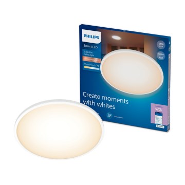 Philips - Zatemnjiva LED stropna svetilka SUPERSLIM LED/32W/230V 2700-6500K Wi-Fi