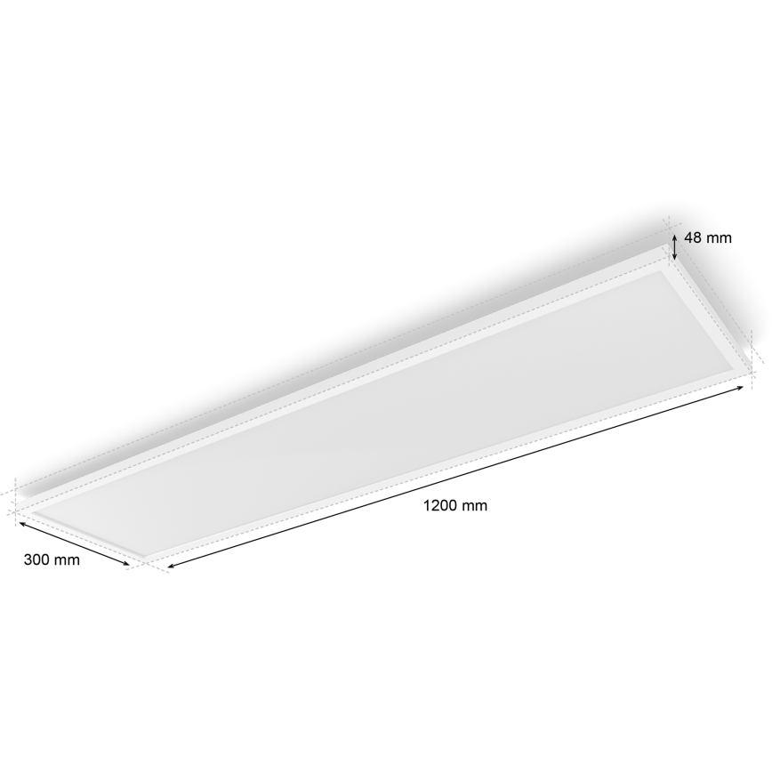 Philips - Zatemnjiva LED stropna svetilka Hue AURELLE LED/39W/230V 2200-6500K 120x30 cm bela