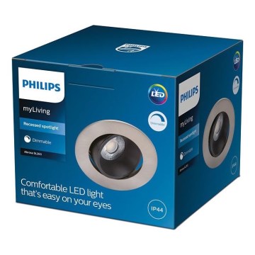 Philips - Zatemnjivo LED kopalniško svetilo ABROSA LED/9W/230V IP44
