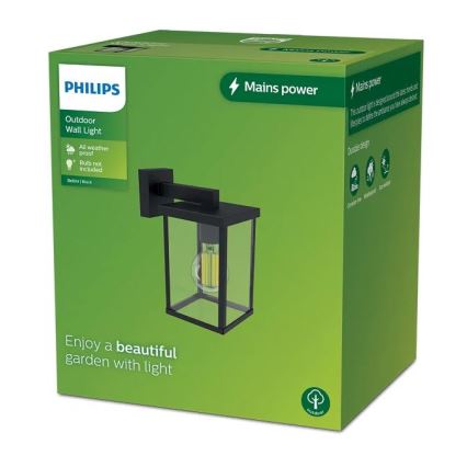 Philips - Zunanja stenska svetilka BELLINI 1xE27/25W/230V IP44