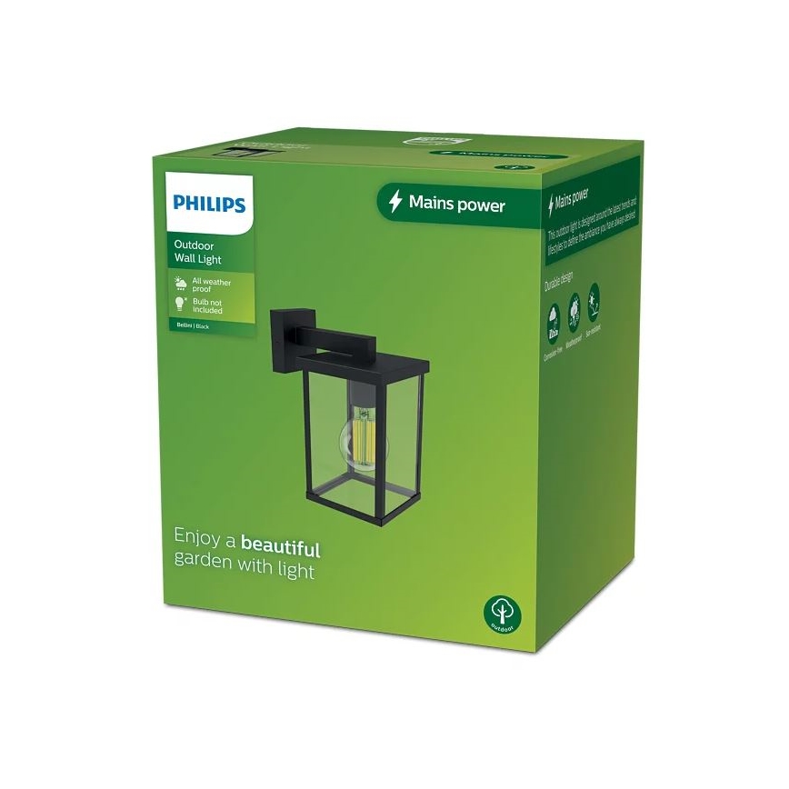 Philips - Zunanja stenska svetilka BELLINI 1xE27/25W/230V IP44