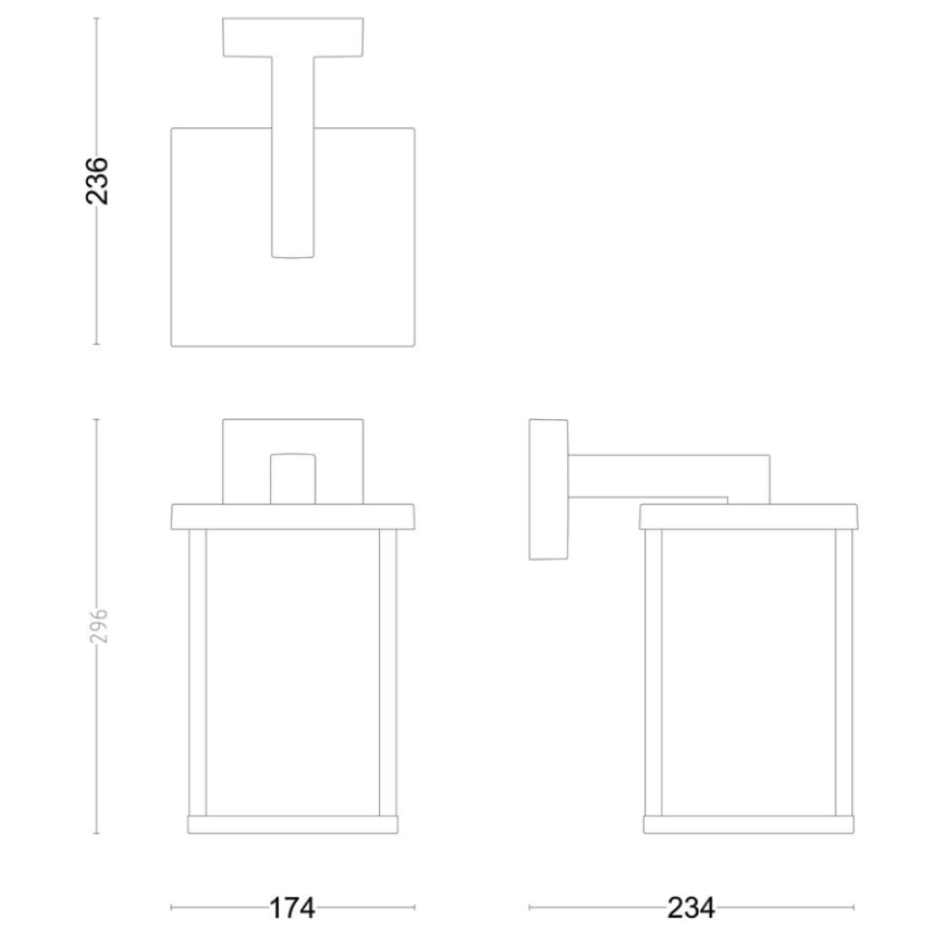 Philips - Zunanja stenska svetilka BELLINI 1xE27/25W/230V IP44