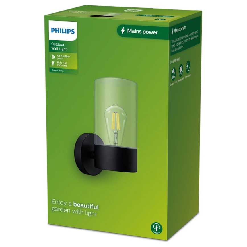 Philips - Zunanja stenska svetilka FLAREON 1xE27/25W/230V IP44