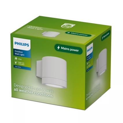 Philips - Zunanja stenska svetilka FYLX 1xGU10/5W/230V bela IP44