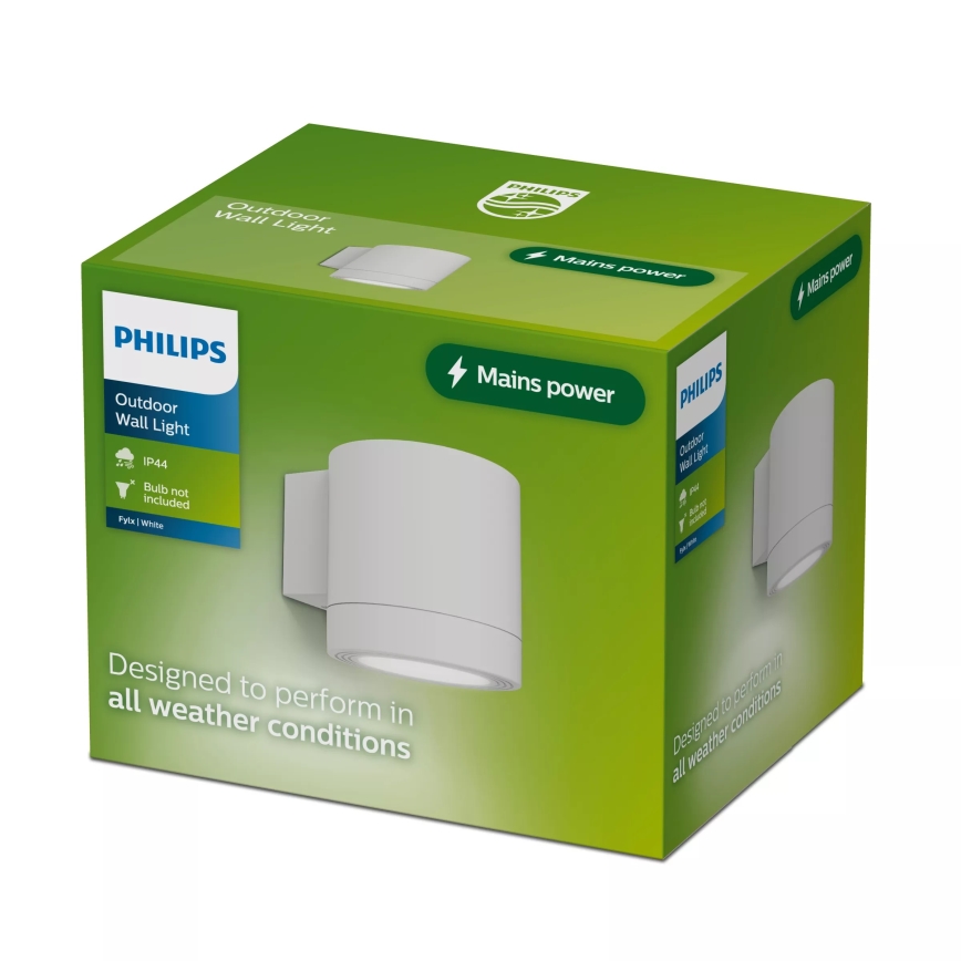Philips - Zunanja stenska svetilka FYLX 1xGU10/5W/230V bela IP44