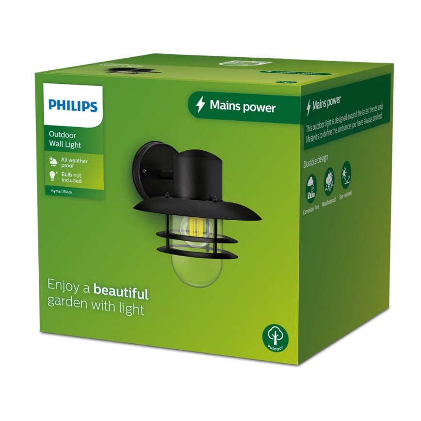 Philips - Zunanja stenska svetilka INYMA 1xE27/25W/230V IP44