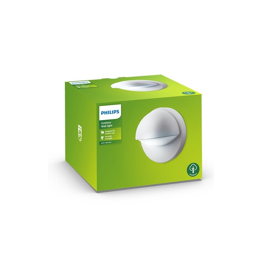 Philips - Zunanja stenska svetilka JUNE 1xE27/12W/230V IP44