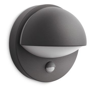 Philips - Zunanja stenska svetilka s senzorjem E27/12W