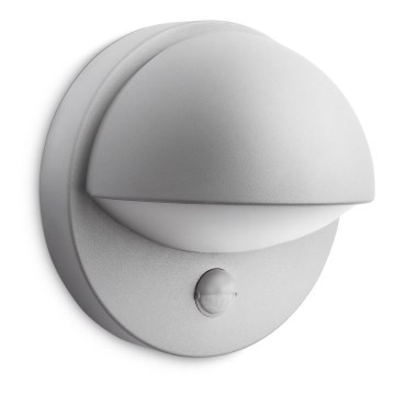 Philips - Zunanja stenska svetilka s senzorjem E27/12W IP44