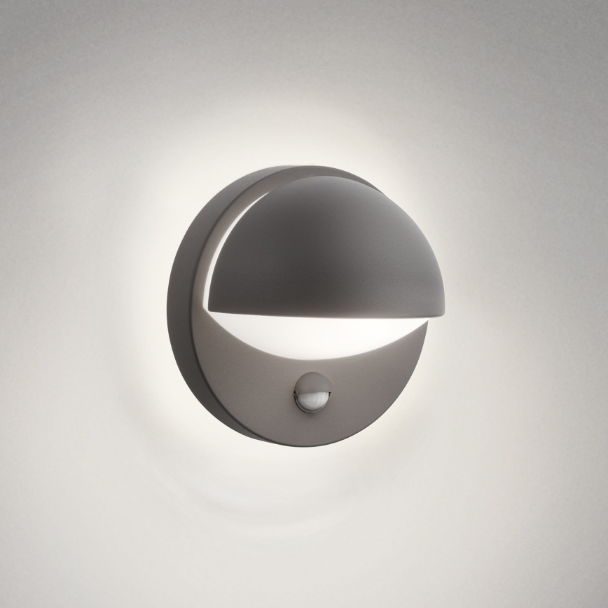Philips - Zunanja stenska svetilka s senzorjem JUNE 1xE27/12W/230V IP44