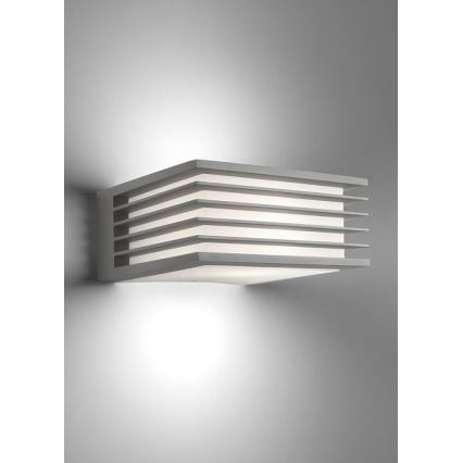Philips - Zunanja stenska svetilka SHADES 1xE27/15W/230V IP44 siva