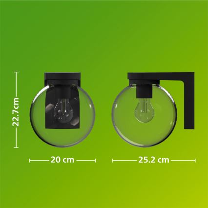 Philips - Zunanja stenska svetilka ULIO 1xE27/25W/230V IP44