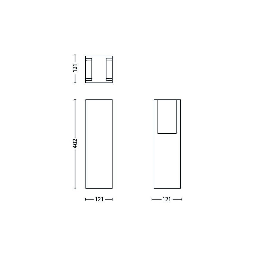 Philips - Zunanja svetilka BRIDGE 1xE27/14W/230V IP44 40,2 cm