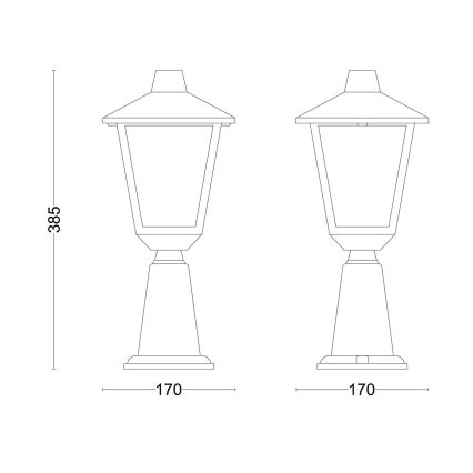 Philips - Zunanja svetilka KINNO 1xE27/25W/230V IP44