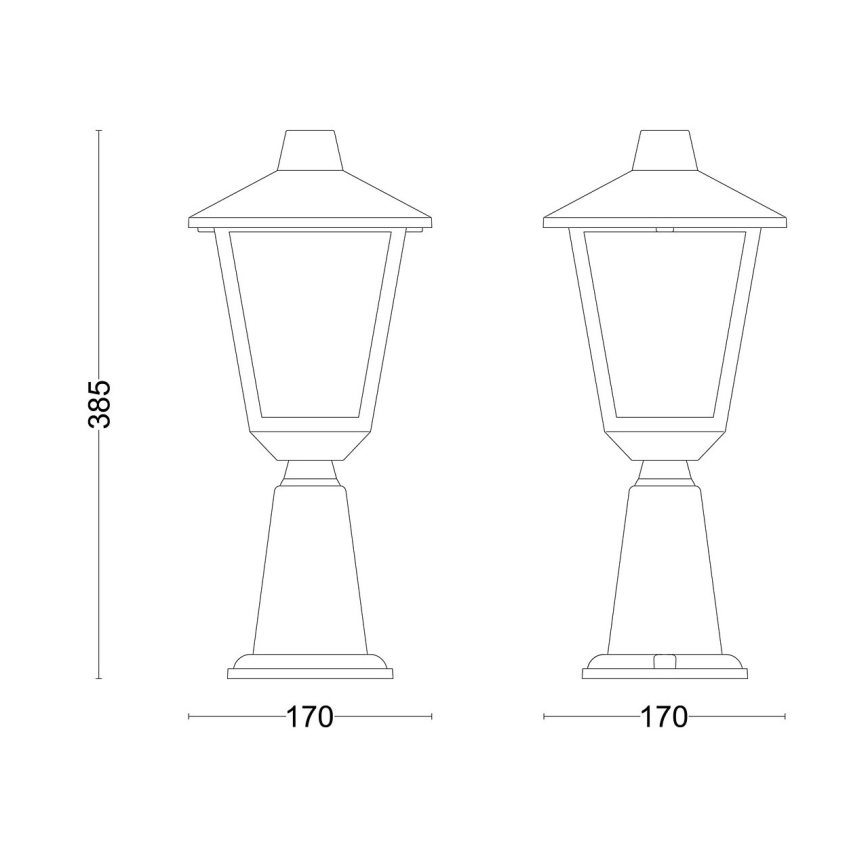 Philips - Zunanja svetilka KINNO 1xE27/25W/230V IP44