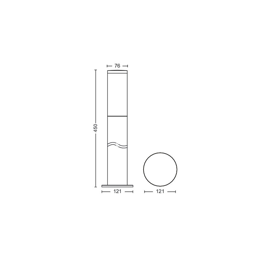 Philips - Zunanja svetilka 1xE27/20W/230V 45 cm IP44