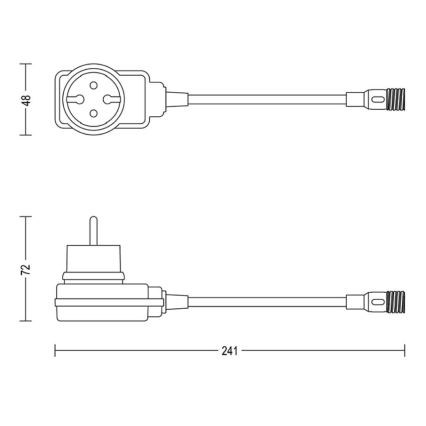 Philips - Zunanji napajalnik GARDENLINK 12W/24/230V IP44