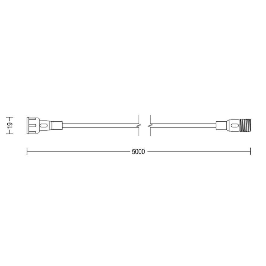 Philips - Zunanji podaljšek 5m IP67